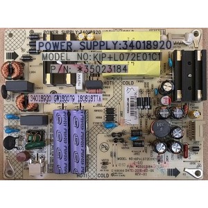 PALSONIC PT4315SU POWER BOARD 34018920 GW180079 180818T7A 35023184 KIP+L072E01C1